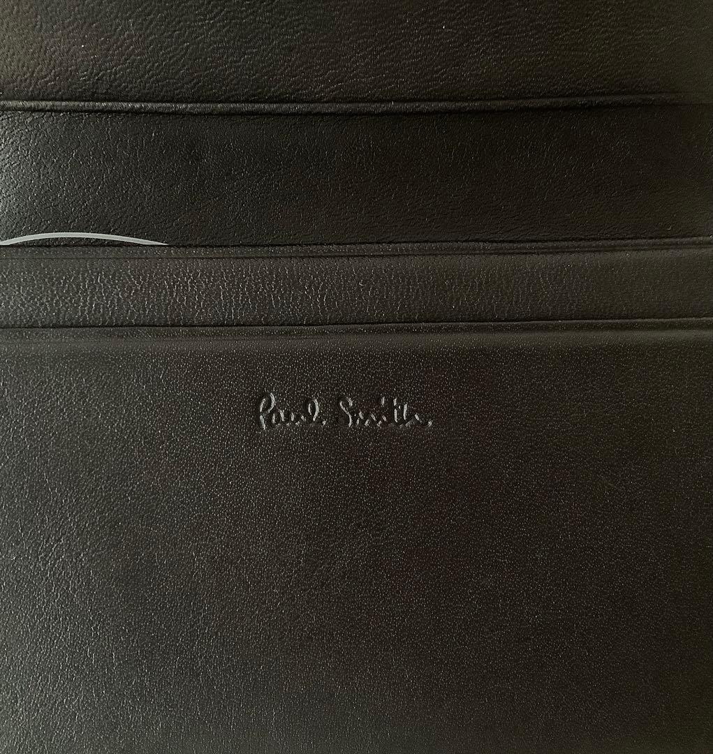 新品★ポールスミス★マーケトリーストライプラビット名刺入れカードケース★ブラック