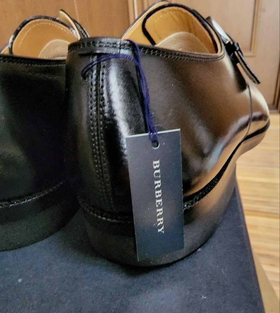 BURBERRY ダブルモンクストラップシューズ ブラック