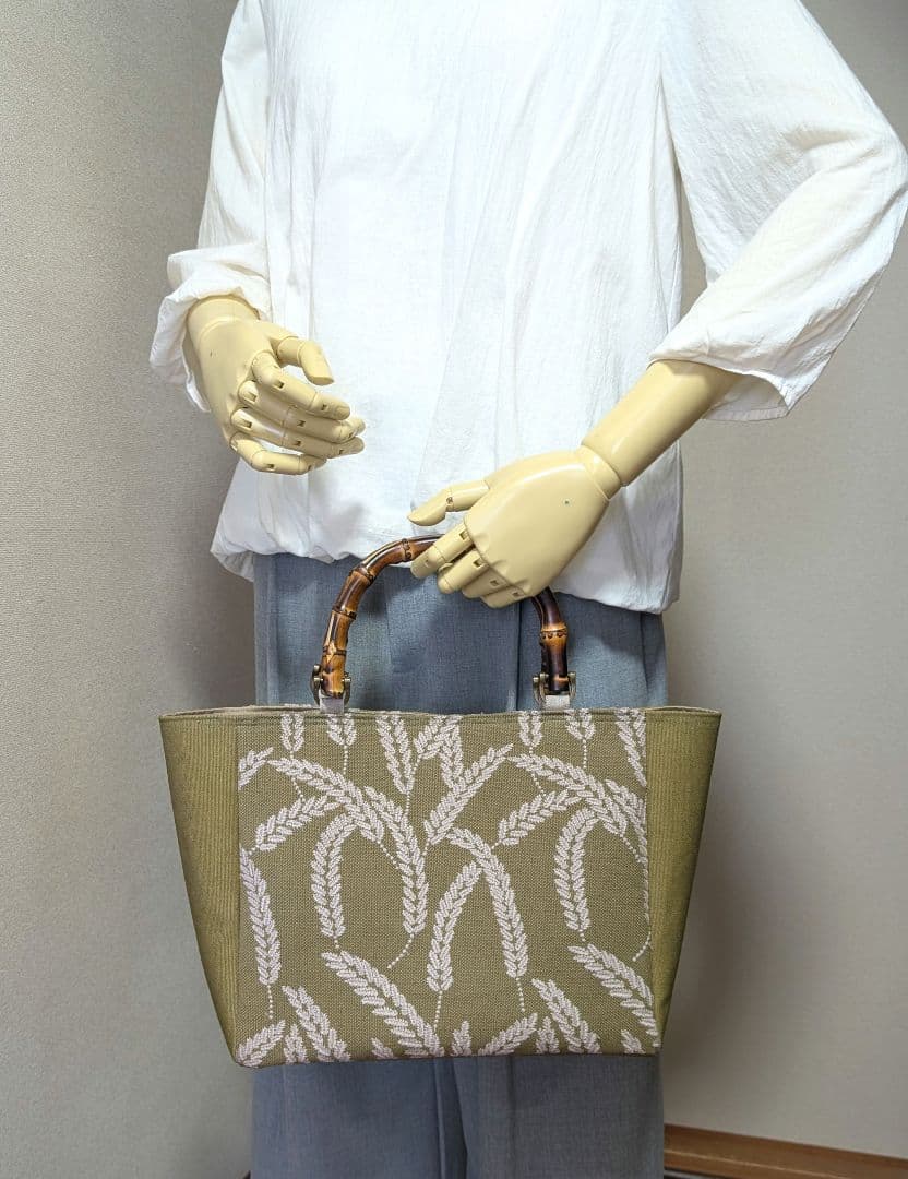 ハンドメイド　トートバッグ　ミナペルホネン