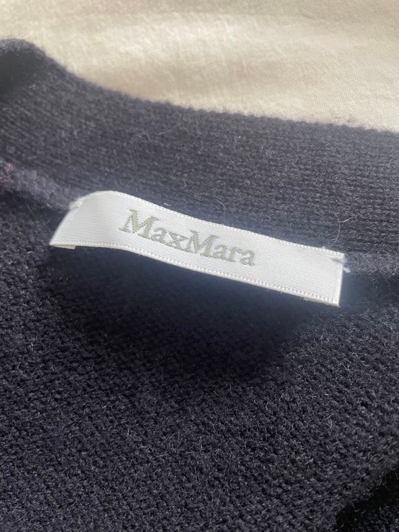 マックスマーラ2024AWカシミヤカーディガンネイビー