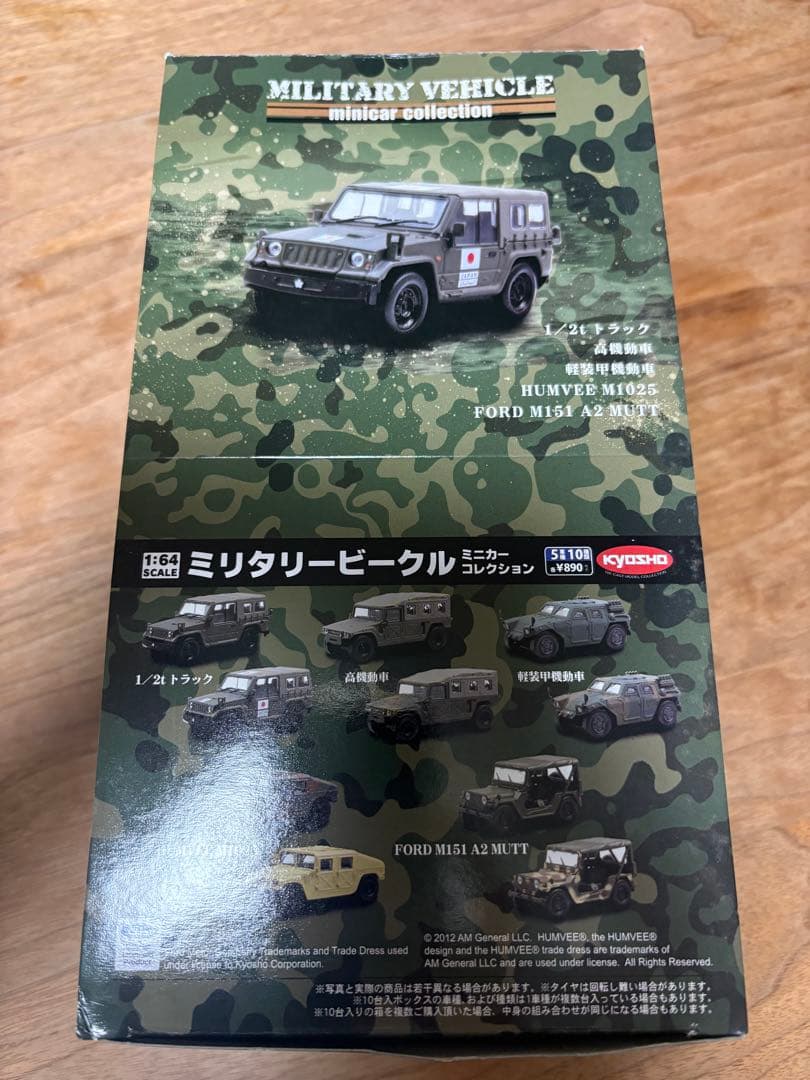 ミリタリービークルミニカーコレクション京商10台