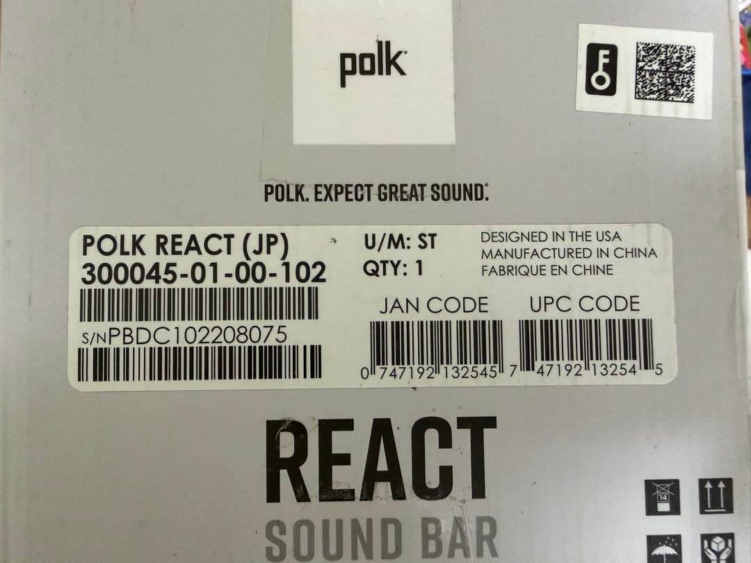 スピーカー・ウーファー Polk Audio REACT
