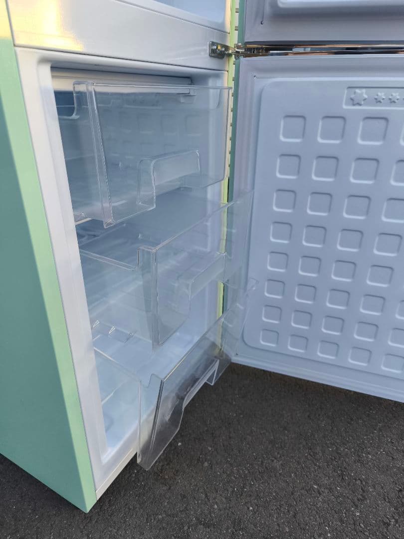 関東限 条件で無料配 22年 レトロ冷蔵庫 レトロ風冷蔵庫 レトロデザイン冷蔵庫