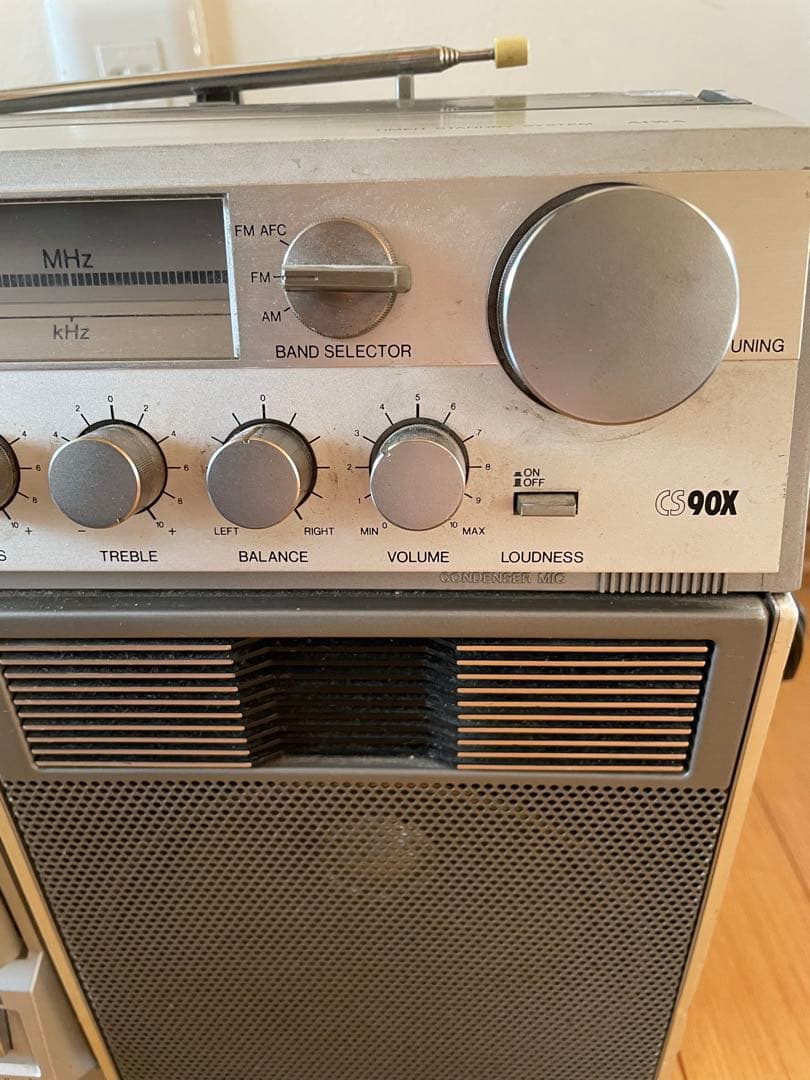 AIWA アイワ ラジカセ CS-90X ジャンク 昭和レトロ