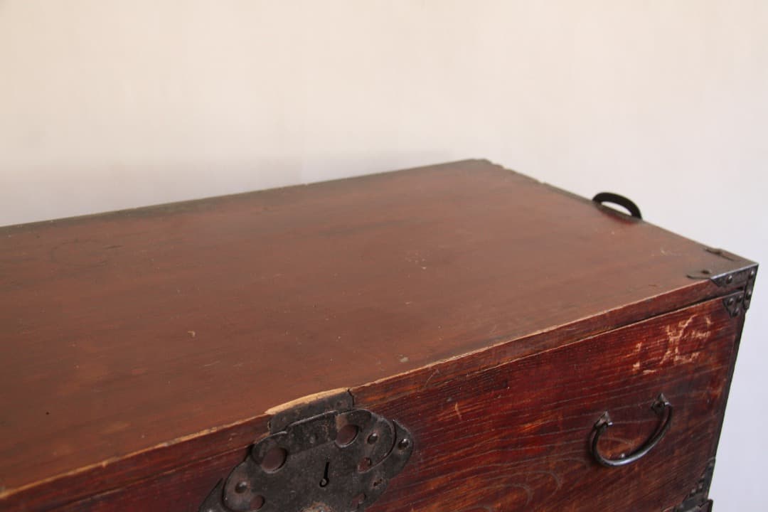 和箪笥　タンス　チェスト　4段　古道具　古家具　ビンテージ　アンティーク　レトロ