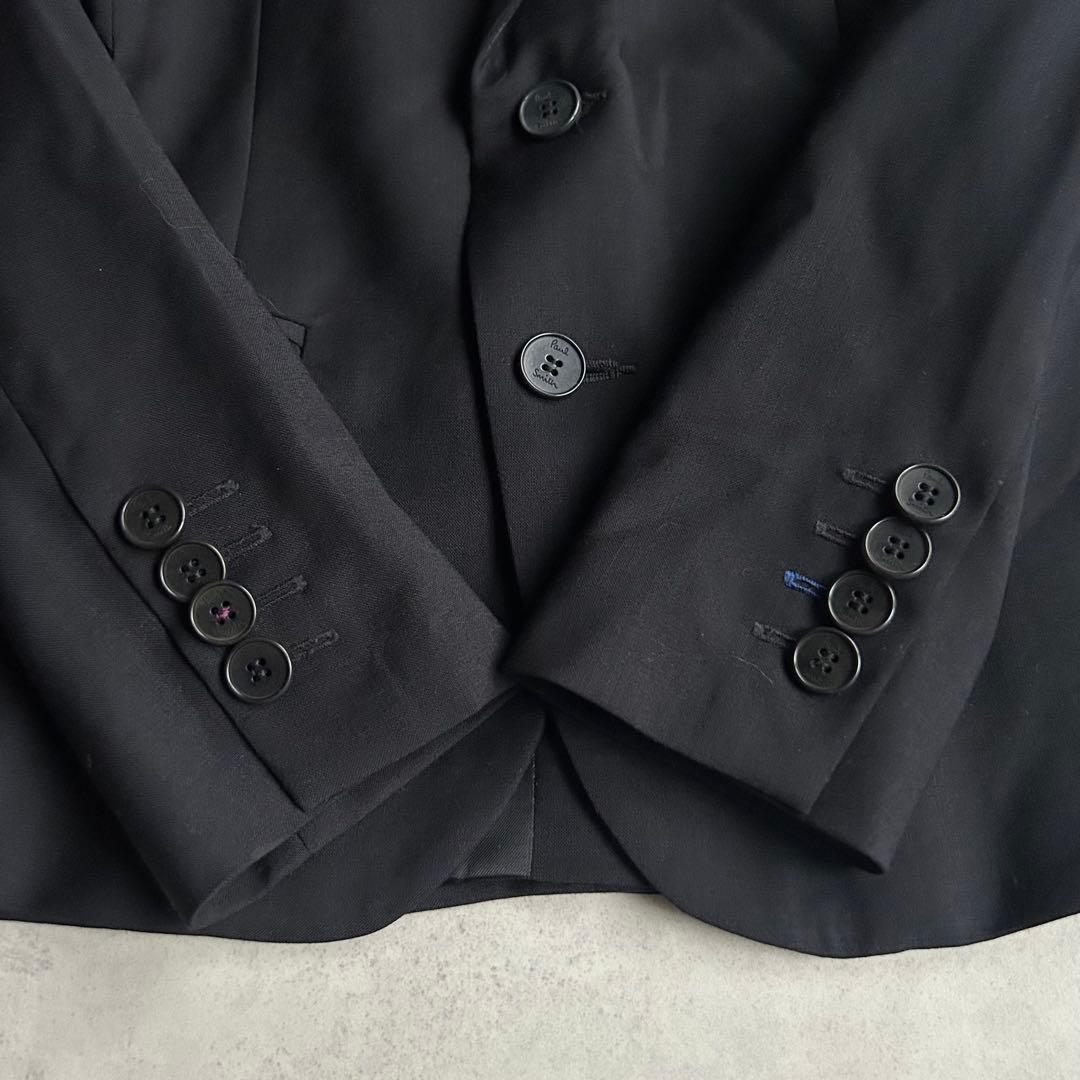 美品✨ポールスミス 120cm スーツ セットアップ　 総裏 2B 裏地柄 黒