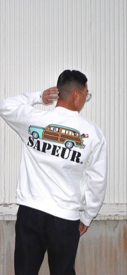 SAPEUR ホワイト スウェット