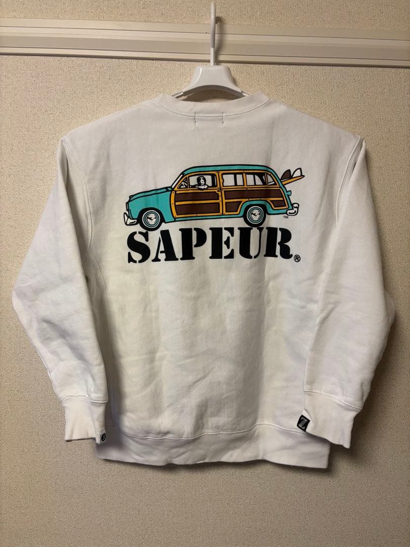 SAPEUR ホワイト スウェット