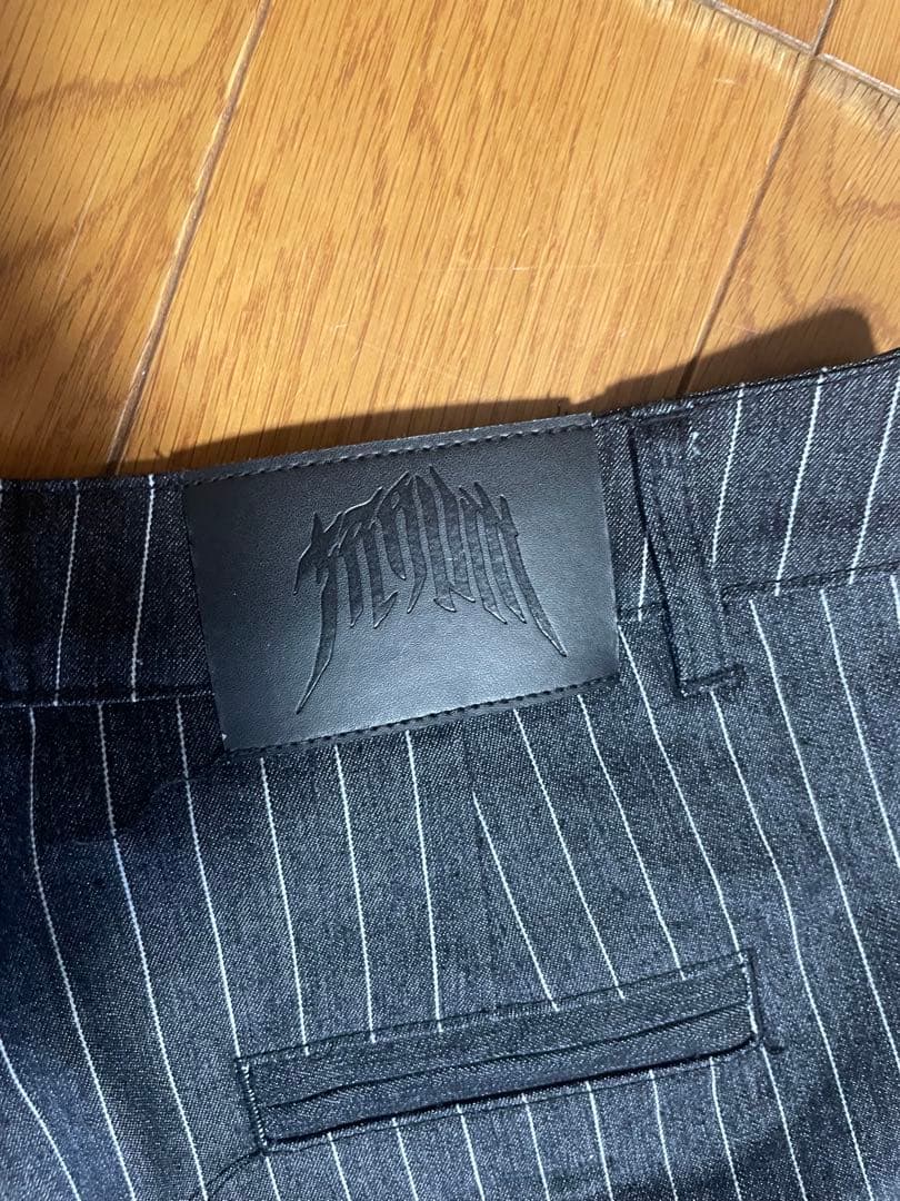 traum stripe denim pants 完売品