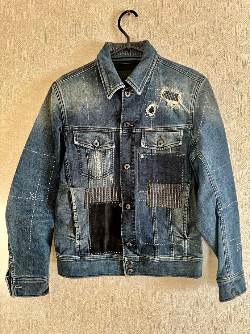 Diesel デニムジャケット パッチワーク