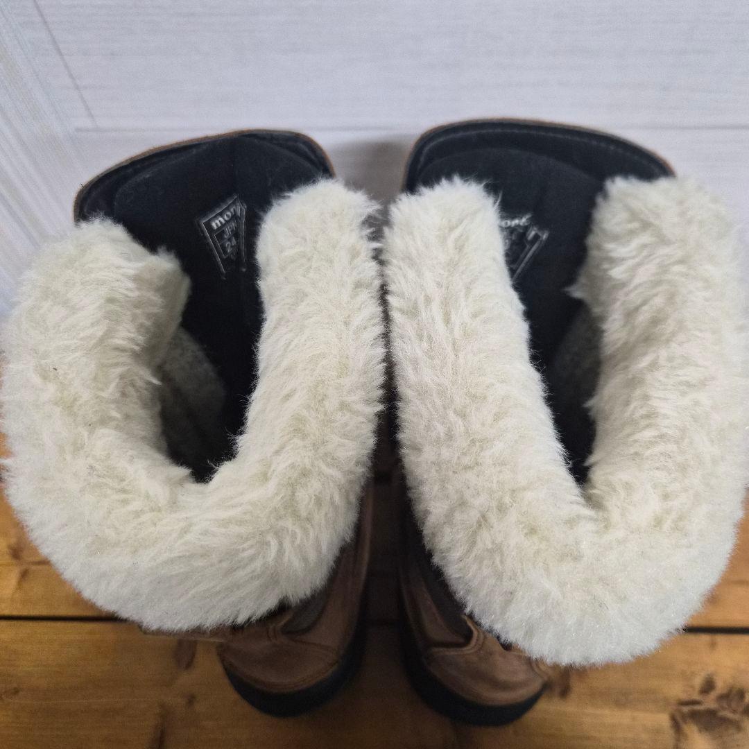 mont-bell ヴェイルブーツ 24cm 防寒 防水 ボア ブーツ 美品