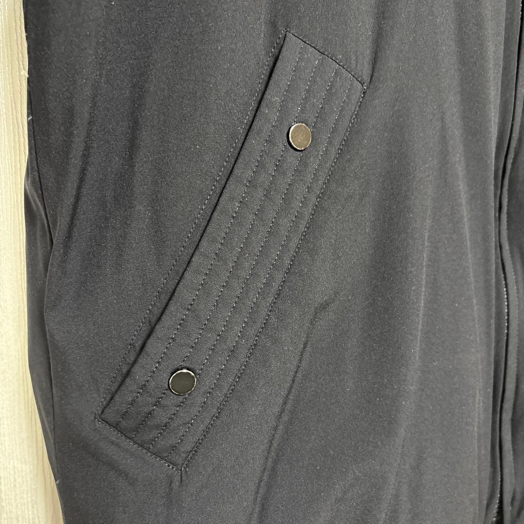 ADAM ET ROPE ブラック ノーカラー ダウンジャケット L