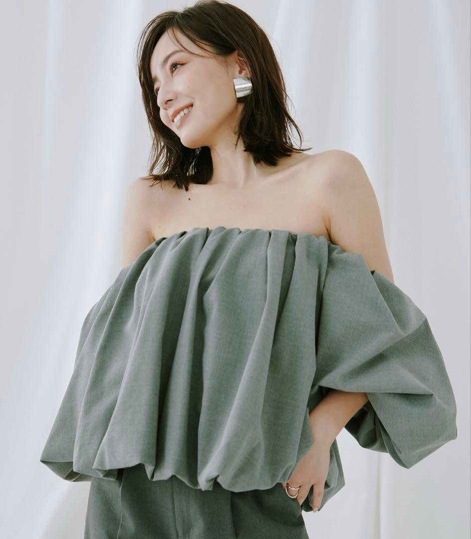 【新品タグ付】anuans/ボリュームバルーントップス