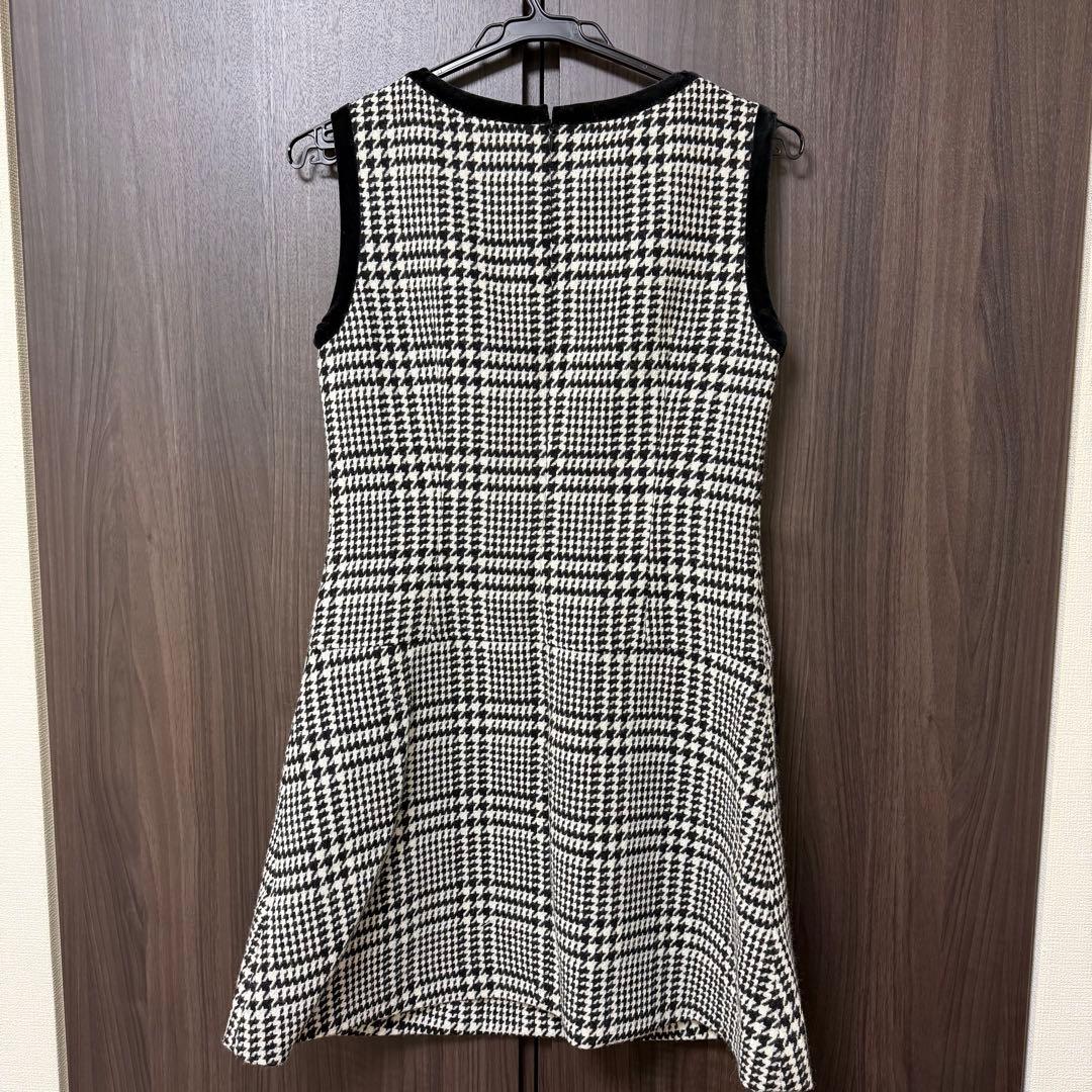 sheller チェック柄ワンピース