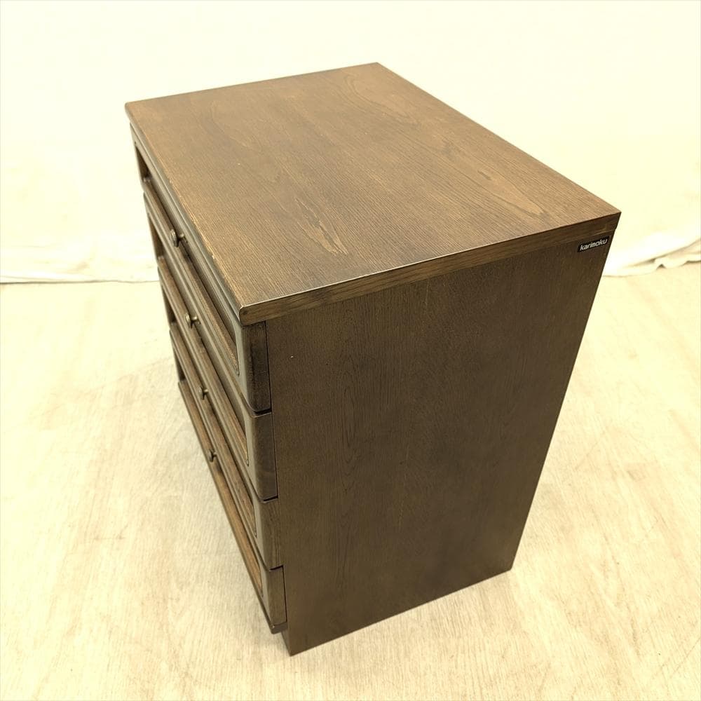 カリモク　リビングチェスト　箪笥　タンス　チェスト　ドロワー　引出し　小物　収納