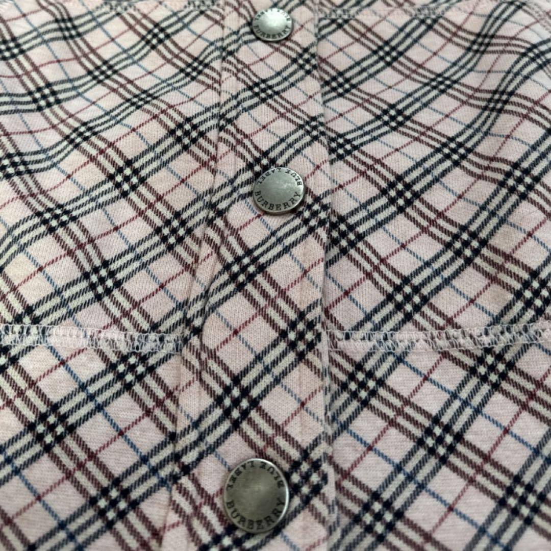 BURBERRY LONDON BLUE LABELチェック柄フード付きパーカー