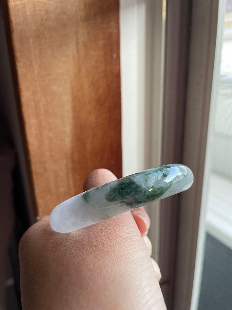 本翡翠 バングル 飄花 56.8