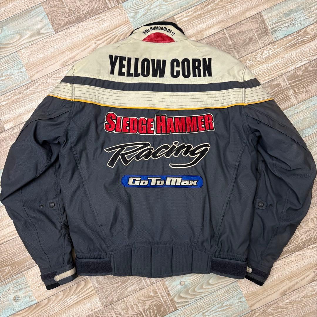 イエローコーン レーシングジャケット ライナー付 XL フェード クッション