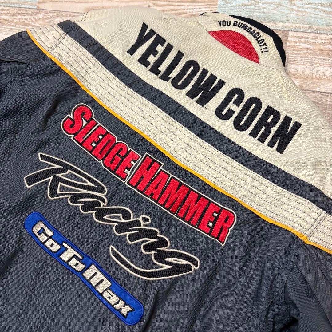 イエローコーン レーシングジャケット ライナー付 XL フェード クッション