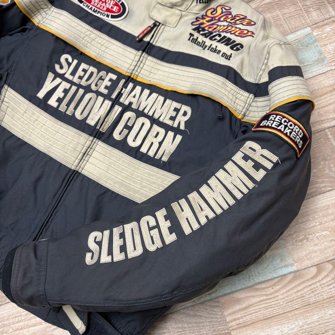 イエローコーン レーシングジャケット ライナー付 XL フェード クッション