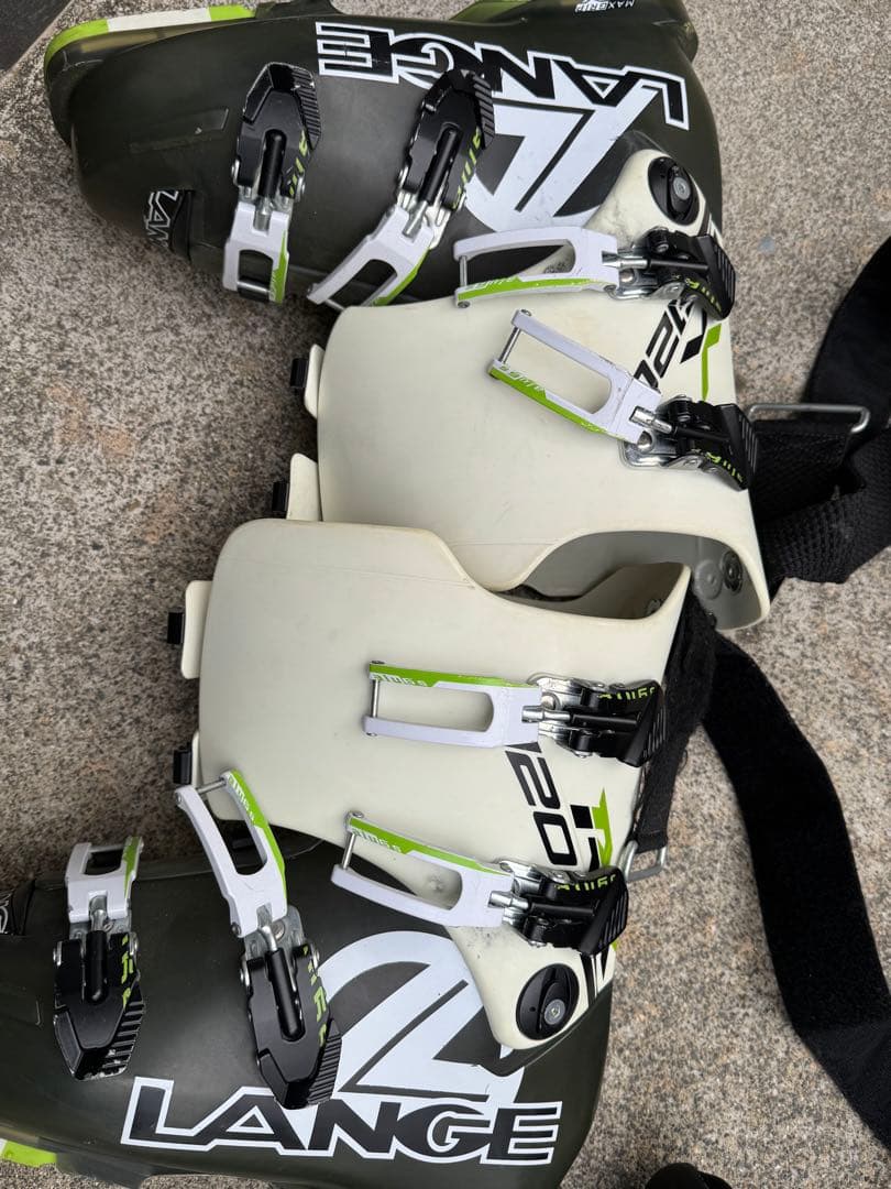 LANGE ラング スキーブーツ　 RX120ブラック/グリーン 25.5cm