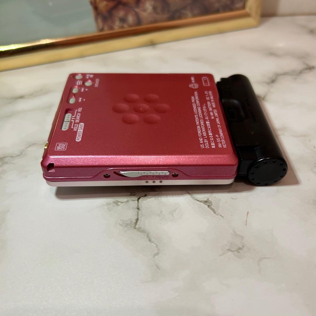 【美品〜極美品】VICTOR MDウォークマン ピンク XM-S5 動作確認済