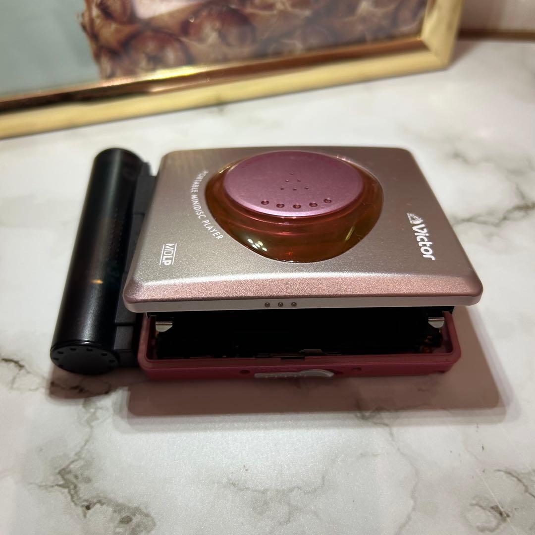 【美品〜極美品】VICTOR MDウォークマン ピンク XM-S5 動作確認済