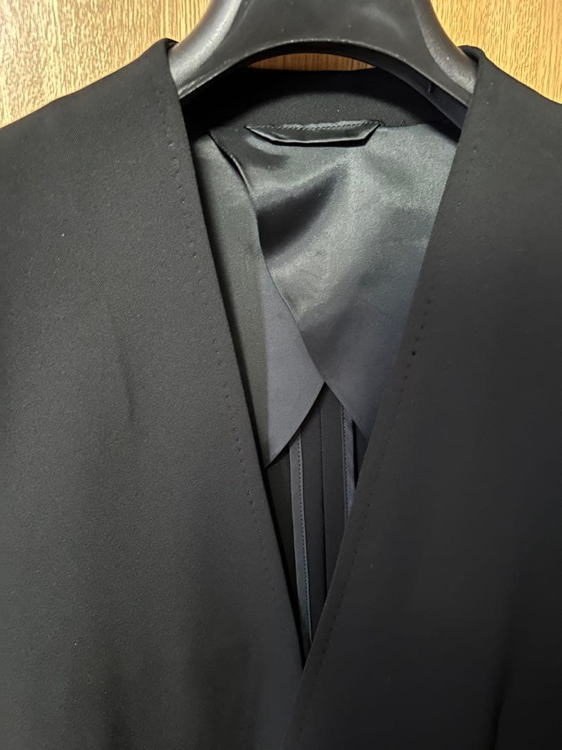 22AW ノーカラージャケット　ワイドトラウザーズ　セットアップ