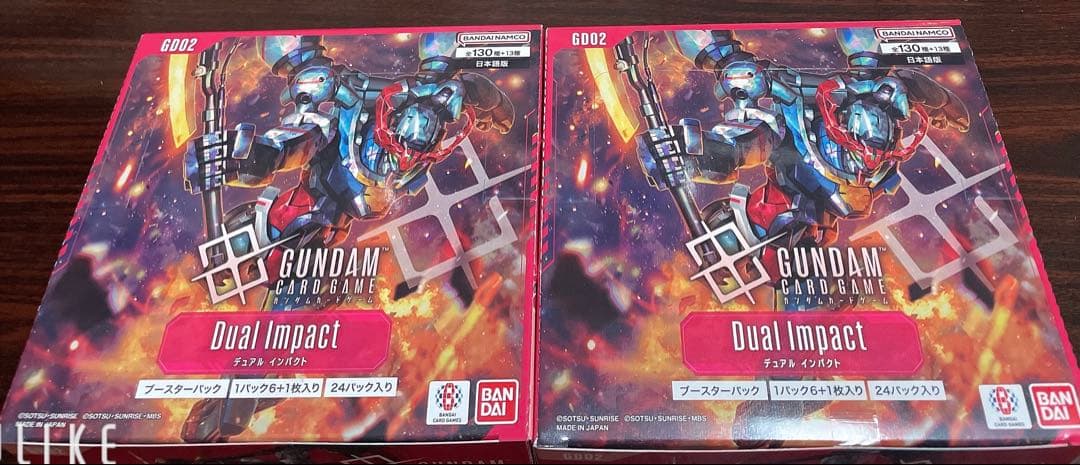 新品未開封 ガンダムカードゲーム Dual Impact 2BOX