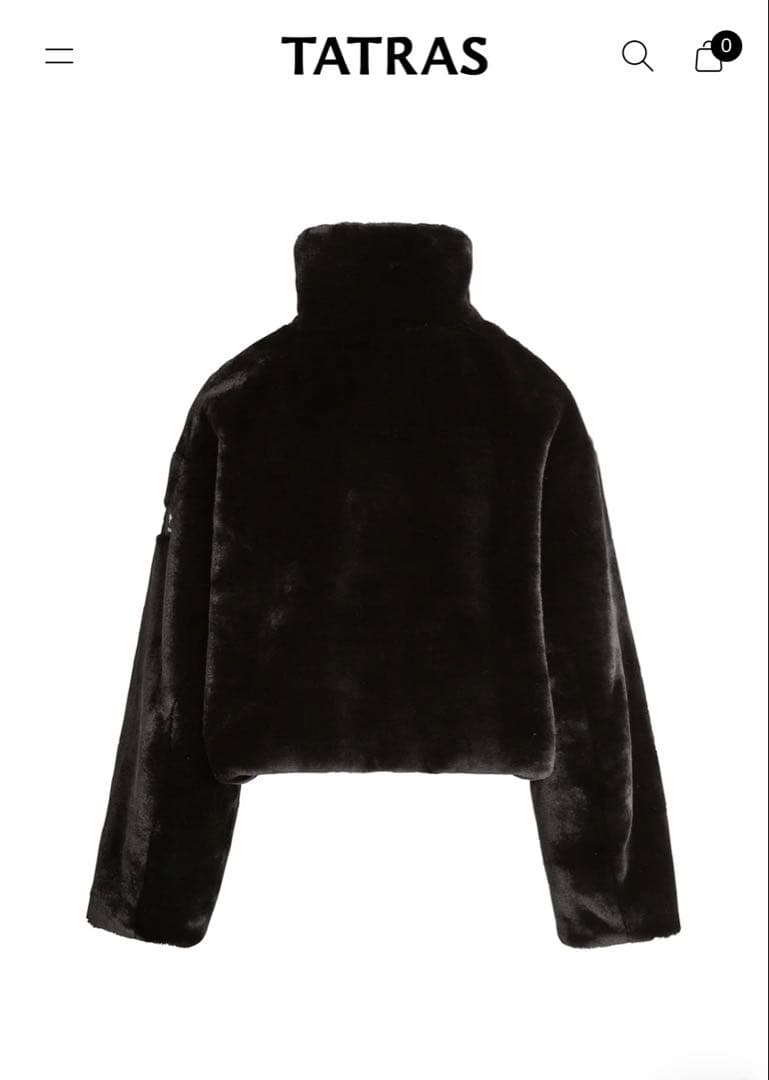 TATRAS　パルタンナ ボアブルゾン　ブラック新品未使用品サイズ2