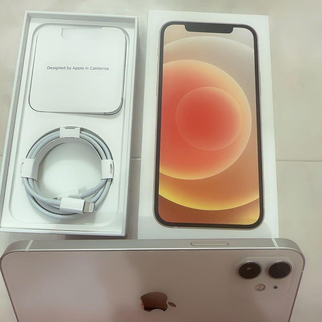 【最終値下げ】iPhone12本体(箱付き)ホワイト 128GB SIMフリー