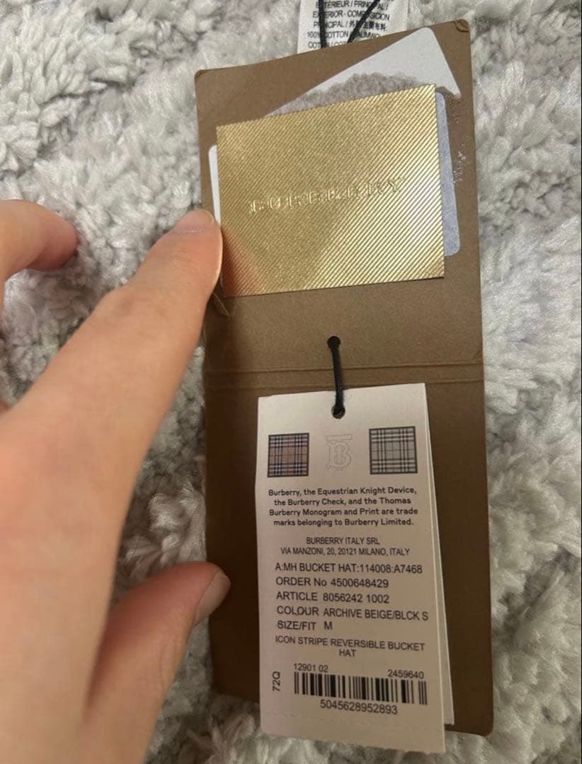Burberryハット