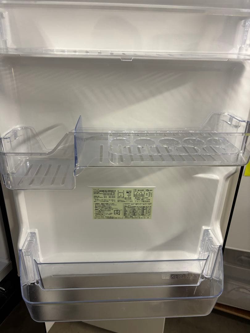 【美品】シャープ 冷蔵庫 SJ-GW35H-R 両開き2022年製T