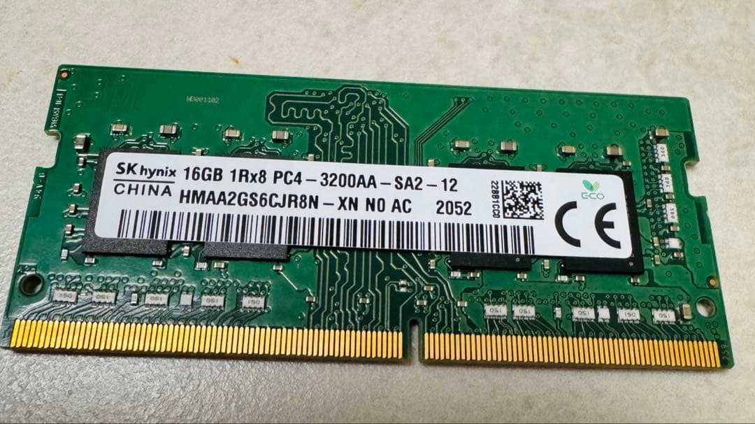 SKHynix 16GB×1 DDR4-3200 SO-DIMM