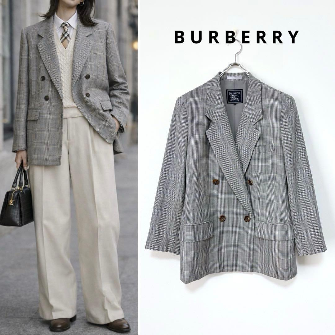 BURBERRY ダブルブレスト テーラードジャケット チェック 13