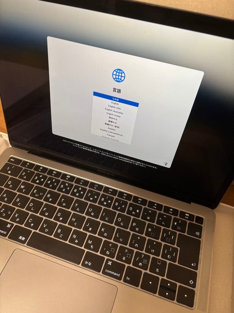 MacBook本体 Macbook air 2019