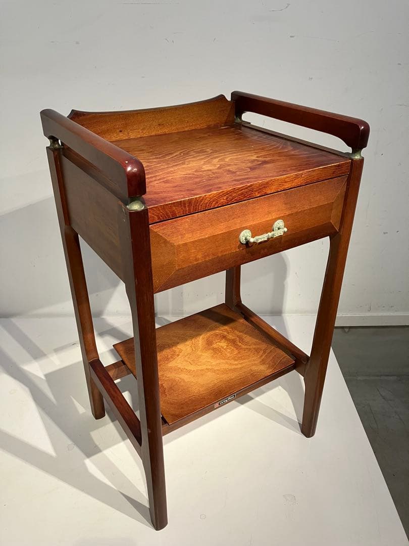 オールド・コイズミの木製コンソールテーブル、レトロ、キツツキ、天童木工、