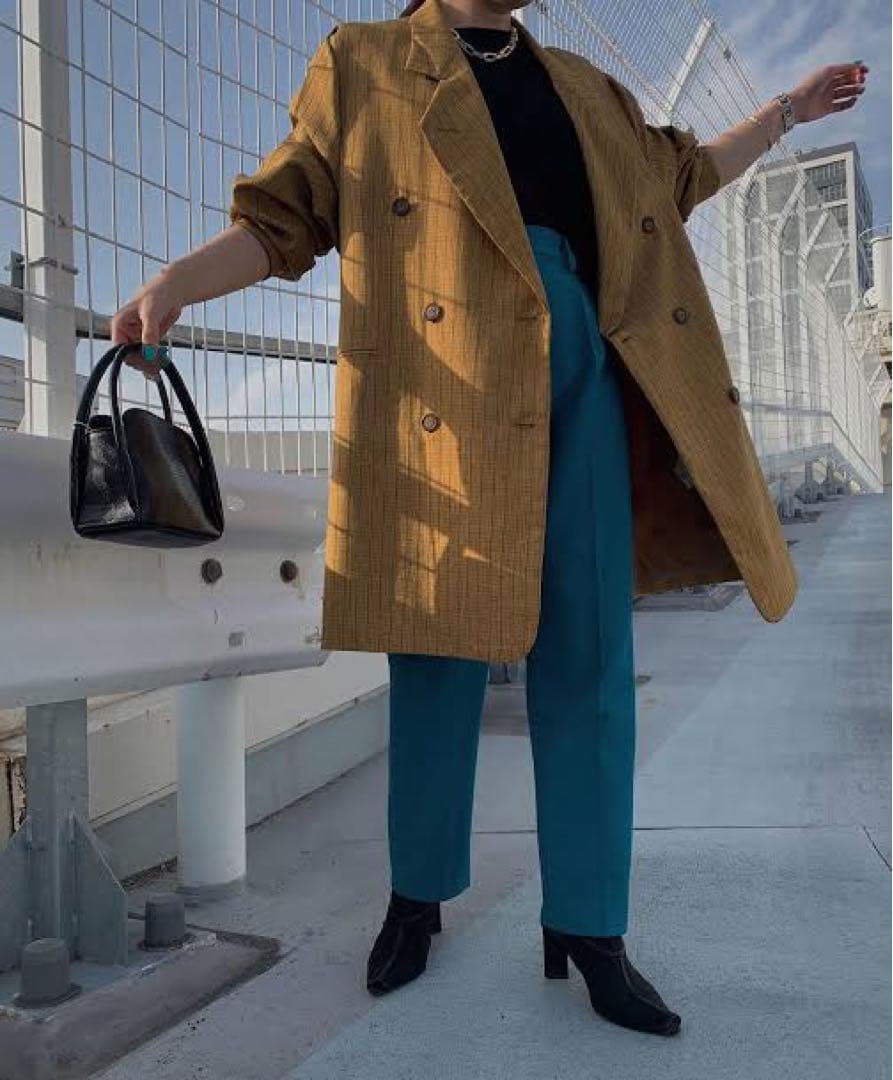 【sya】美品Ameri BIG GATHER PAPA JACKET