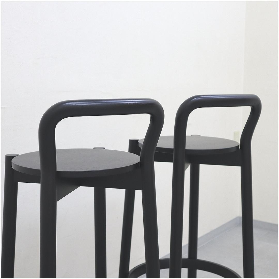 KNS カリモク ニュースタンダード キャストール バー スツール バックレスト