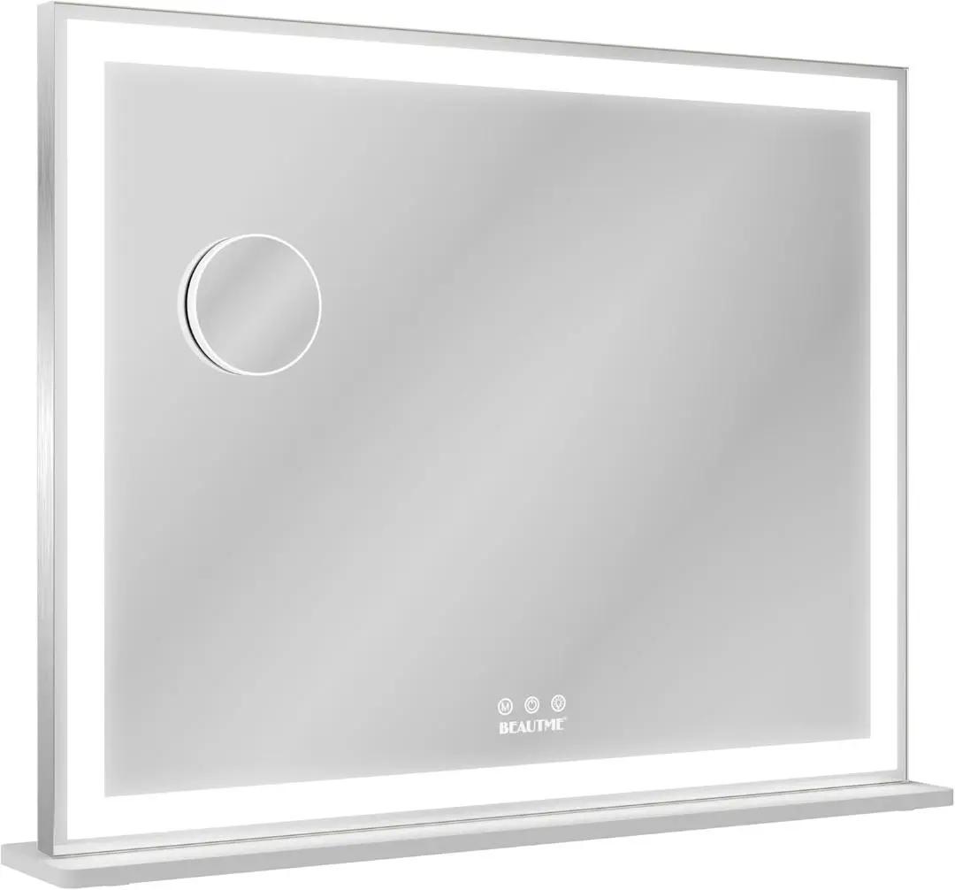 ANYHI 女優ミラー ハリウッドミラー ミラー(56.2x72cm,シルバー)