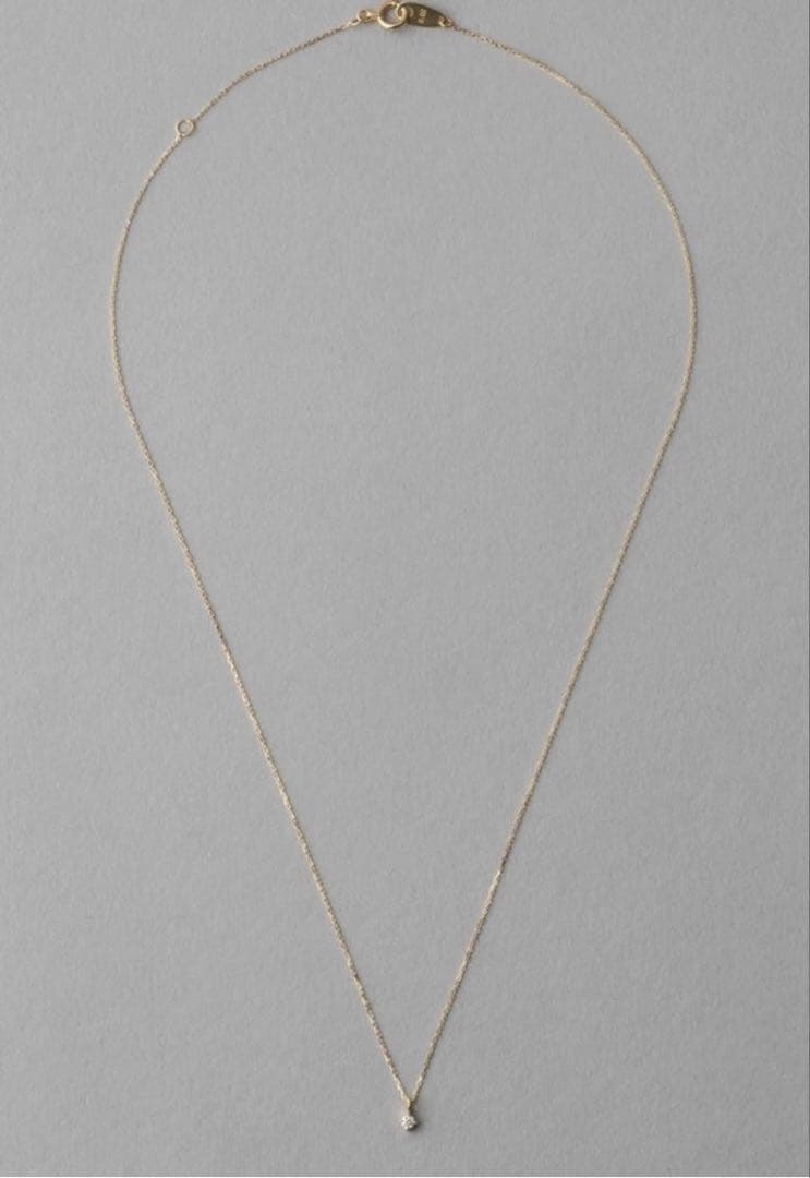 ete [レイヤード] K10YG ダイヤモンド ネックレス