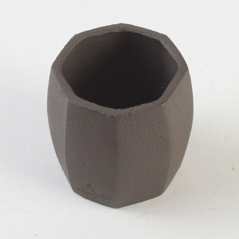 茶道具　十四代宮崎寒雉造　八角蓋置　銘颯々　裏千家十五代鵬雲斎極め箱　V9345