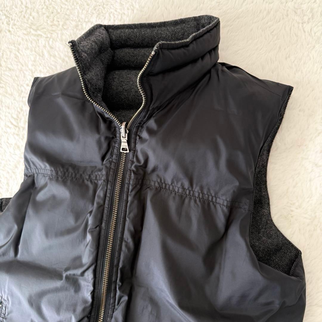 BURBERRY バーバリー ブラックレーベル ダウンベスト L リバーシブル