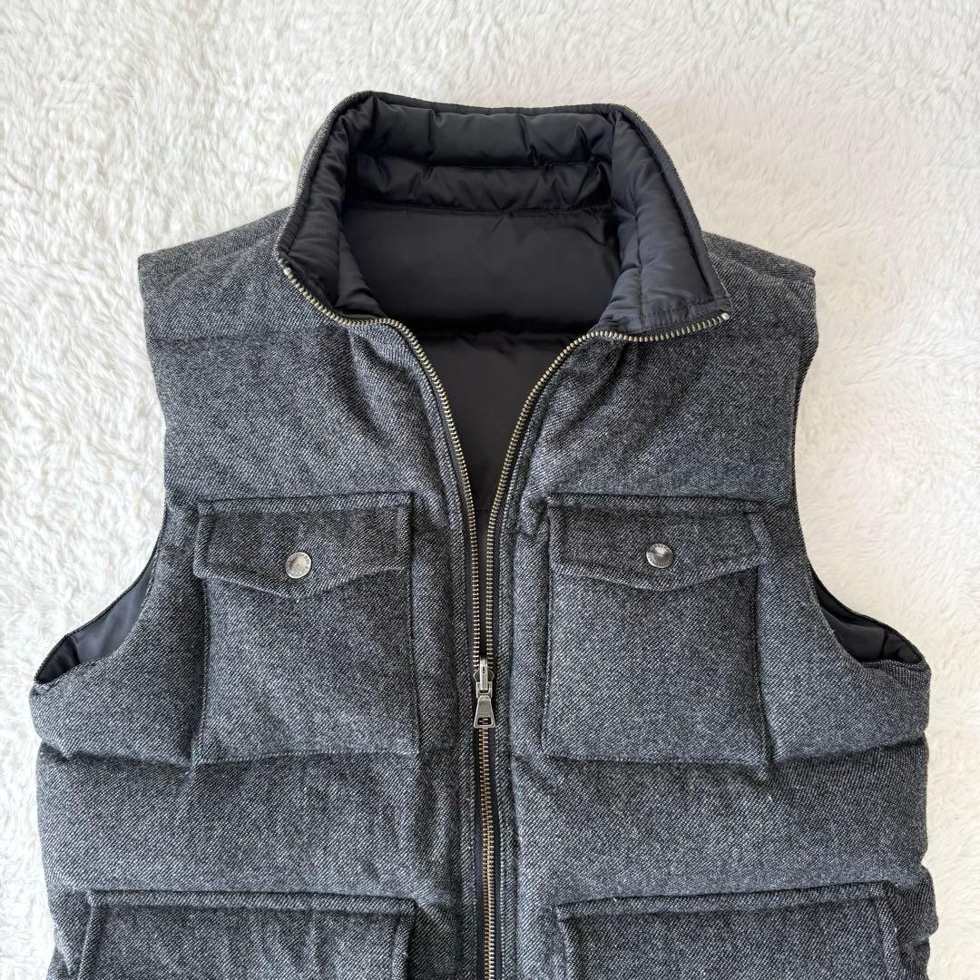 BURBERRY バーバリー ブラックレーベル ダウンベスト L リバーシブル