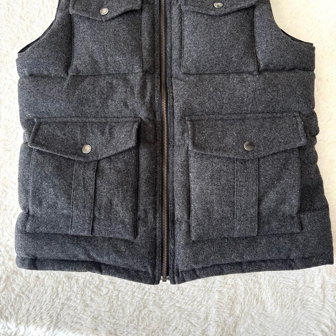 BURBERRY バーバリー ブラックレーベル ダウンベスト L リバーシブル