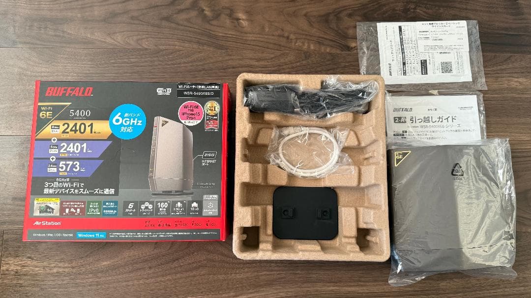 し*ず様 BUFFALO WSR-5400XE6/D 無線LANルーター
