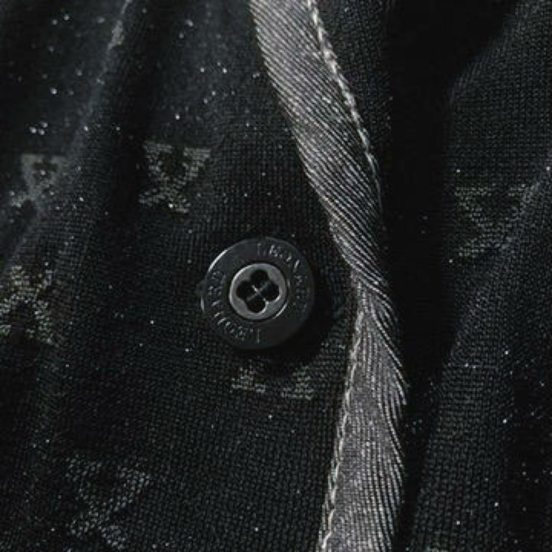 【クミコ】レオナール　ストレッチ テーラードジャケット 総柄 ラメ トリム