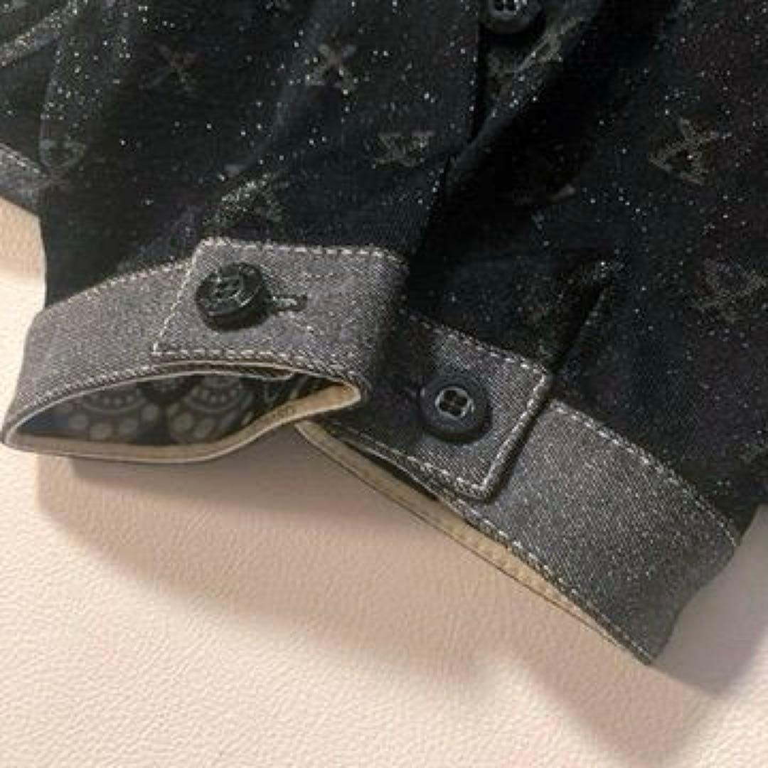 【クミコ】レオナール　ストレッチ テーラードジャケット 総柄 ラメ トリム