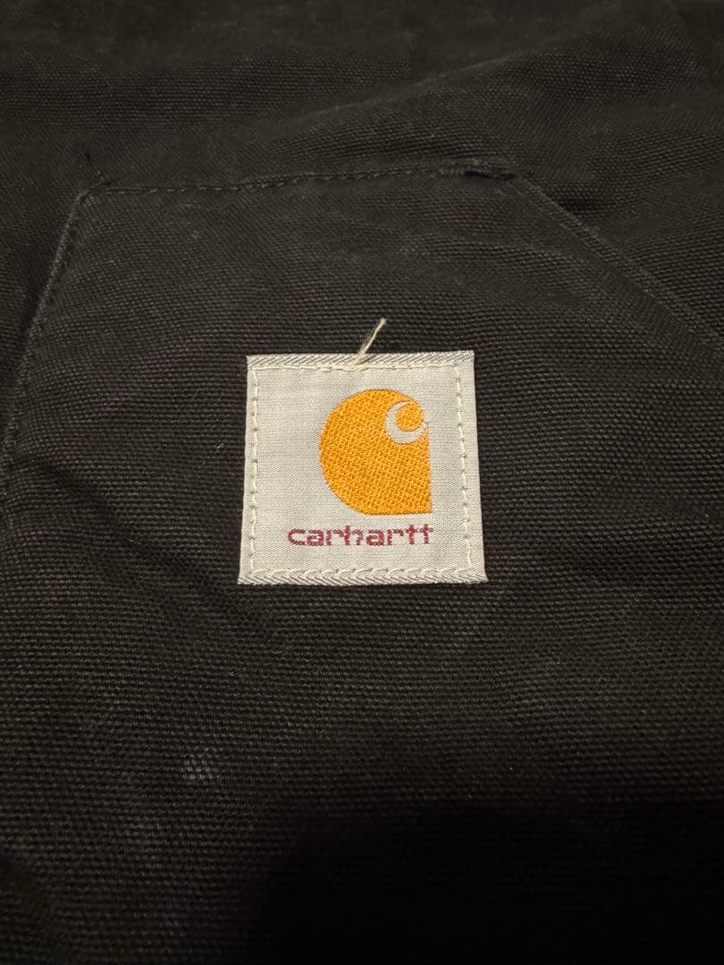 【希少】90s カーハート USA製 ダックベスト ブラック 星タグ 腰ゴム L