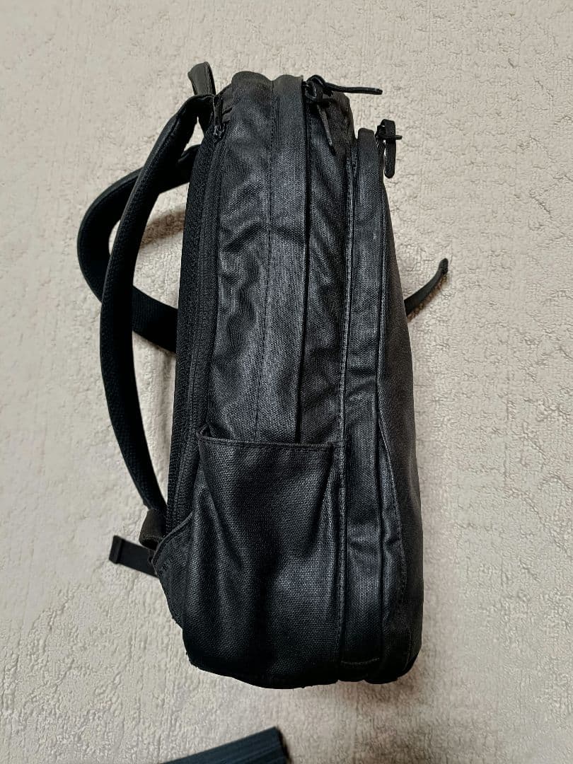 香久山鞄 センニチ帆布のバックパック チャコールブラック